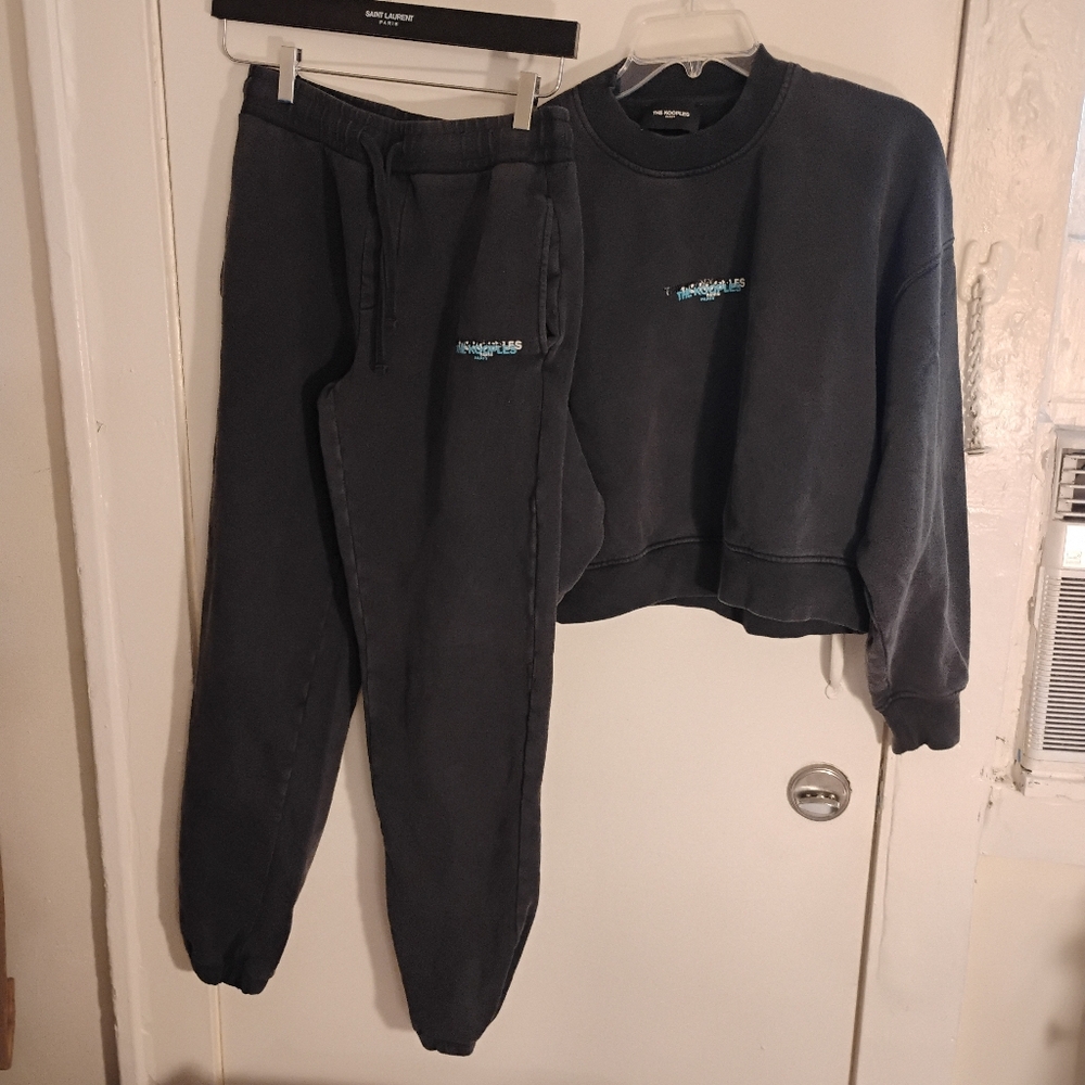 SWEATSHIRT Oversized And Pants The Kooples Set Women's Distressed EU 1